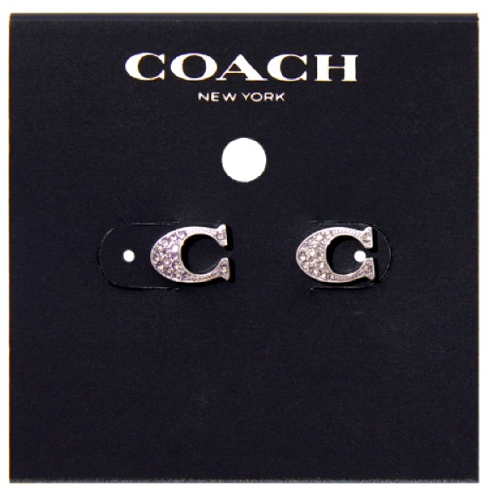 COACH Silver Pavè Studs